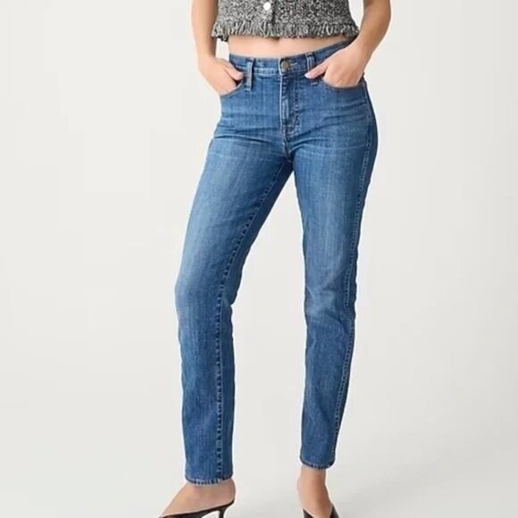 J.Crew Women's 9" Vintage Slim-Straight Jean in Bensen Wash -Sz 28 - Picture 1 of 10